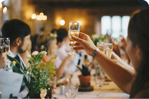 A wedding toast